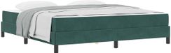 vidaXL Boxspringbed met matras, donkergroen, 180 x 200 cm, stof