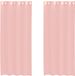 vidaXL Gordijnen met doorvoertules 2 st 140x225 cm roze