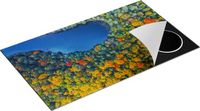 Chefcare Inductie Beschermer Kleurrijke Bos met Bomen naast een Meer - 89,6x51,6 cm - Inductie Mat