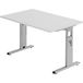 Hammerbacher Matrix VOS Hoogteverstelbaar Bureau Rechthoekig Grijs C-Voet 1,200 (B) x 800 (D) x 850 (H) mm Spaanplaat, Staal