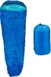 Camp Active Mummy Slaapzak Zomerslaapzak voor 5°C tot 10°C 1-Persoons Slaapzak Volwassenen voor Festivals, Hikes en Kamperen 210 x 80 cm Blauw