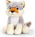 Keel Toys Knuffel - Wolf - grijs - dieren knuffels - pluche - 25 cm