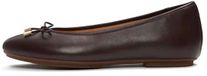 Fitflop Delicato Bow Soft Ballerina's EU 39 Vrouw Chocoladebruin Leer