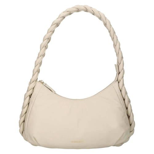 BURKELY Braidy ecru leren schoudertas