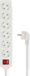 Nedis Stekkerdoos - 6-wegs - 3.00 m - Wit