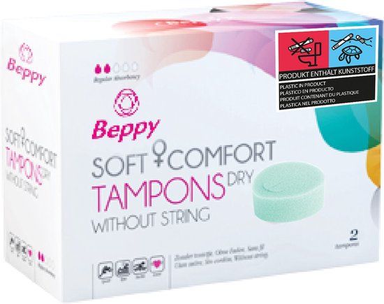 Beppy Soft Comfort Tampons Dry - 2 stuks - Mini - Zonder Touwtje