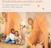 Markenlos Bedhemel Meisjes - Reusachtige Baldakijn van Tule voor kleine Prinsessen in unieke kwaliteit - Perfect voor Babybed, Kinderbed, Huisbed of Knuffelhoek - inclusief Geschenkdoos