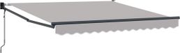 vidaXL Auvent électrique 3 x 2,5 m gris clair polyester