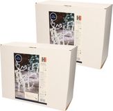 Merkloos Set van 2x stuks kerstverlichting Led figuren voor buiten rendier met slee met 160 lampjes helder wit
