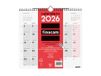 Finocam Wandkalender 2026, Maandindeling Januari - December 2026, 12 Maanden, Kalender 2026 voor Notities, Neutrale Maandplanner - Italiaans, Muur Schrijven, M - 265 x 245 mm