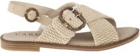 Carmela 163160 Beige Platte Sandalen Dames Maat 38