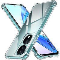 Phonillico® Case voor Honor 90 Smart 5G - Schokbestendige bescherming Zacht TPU Transparant