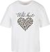 Miss Tee Damen T-Shirt Wild Heart Leo MST358 White-XL