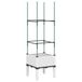 VidaXL Plantenbak met latwerk 40x40x142,5 cm Polypropeen Wit