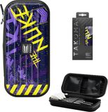 Target Darts Luke Littler Takoma Wallet Regular - Dartkoffer voor 3 Darts - EVA Materiaal - Krasbestendige Voering - Paars Geel - 18.5 x 9 x 5 cm - Dartaccessoires Opbergvakken