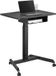 Maclean MC-903 In hoogte verstelbare laptoptafel met wielen en één lade Zit-sta-bureau In hoogte verstelbaar tot max. Maximaal 113 cm. 8 kg (zwart)