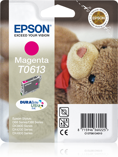 Epson T0613 - Inktcartridge - Magenta - 1 ml - C13T06134020