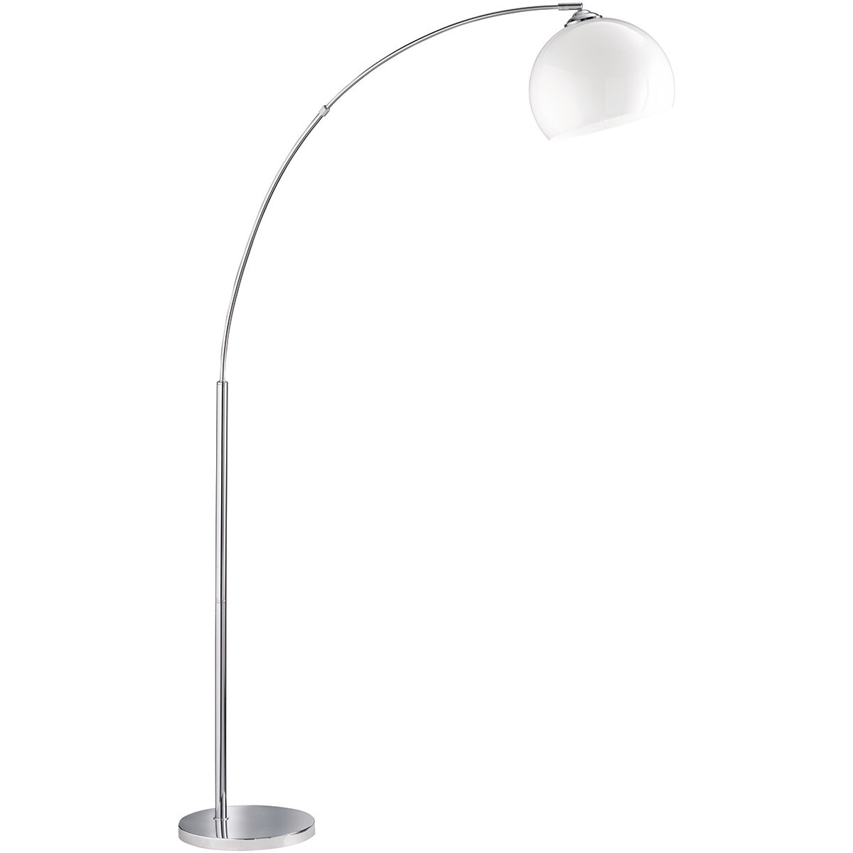 BES LED LED Vloerlamp - Trion Brostila - E27 Fitting - 1-lichts - Rond - Glans Chroom - Aluminium