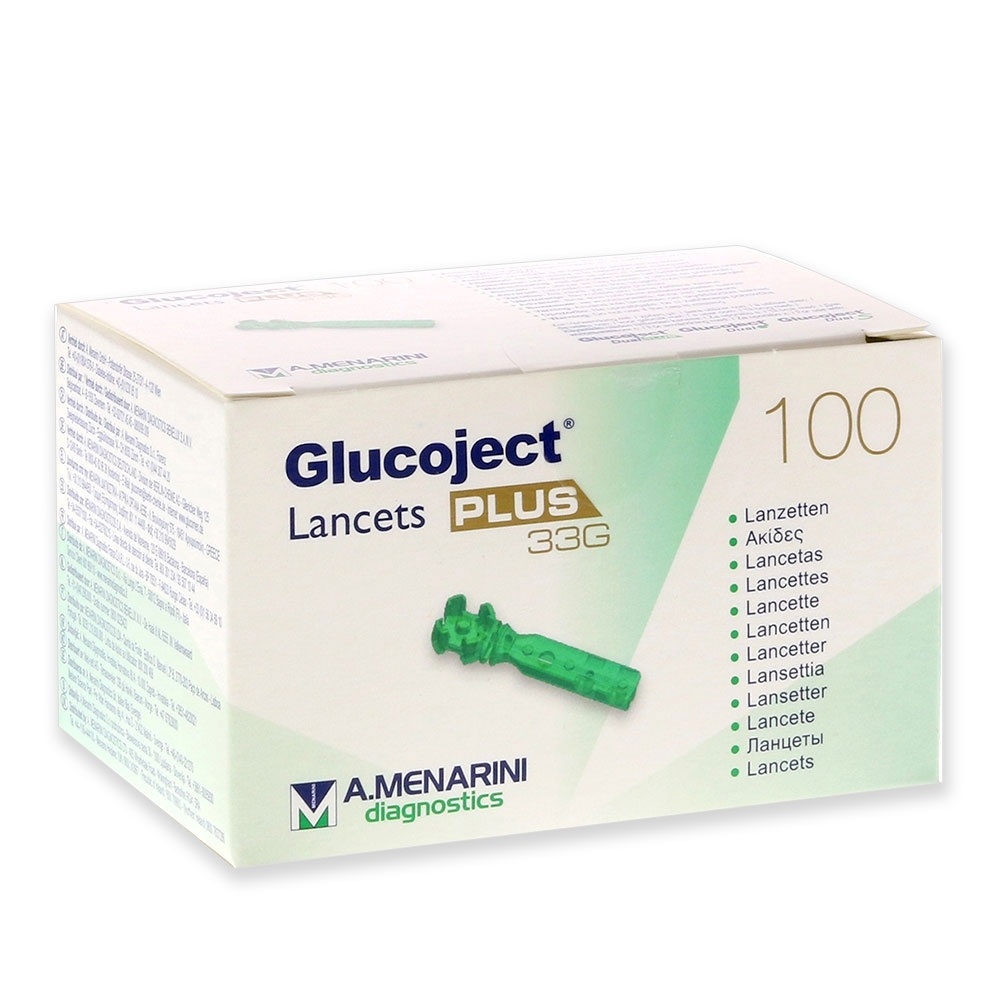 Glucoject Plus 33 G lancetten 100