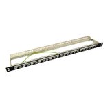 LogiLink NK4040 Patch Panel - 24x RJ45 - Cat6a - 0.5U - Zwart