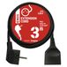 EMOS 3 m verlengkabel, 1 stopcontact, 250 V, pvc, binnen, zwart