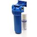 Naturewater NW-BR10B1, filtre à eau avec un système de filtration, 5 µm, cartouche filtrante 32,89 mm (1"), cartouche filtrante PP Ø60 mm, support mural pour le filtre, clé de filtre, filtre à sédiments