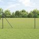 vidaXL Euro Hek 1,2 x 10 m PVC-gelaagd ijzer Grijs