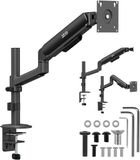 Ergo Office - Monitorbeugel, gasveer, 17"-32", 1-10 kg, matzwart, max. VESA 100x100, ER-691 B