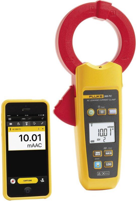 Fluke 369 FC Stroomtang Digitaal Datalogger CAT III 600 V