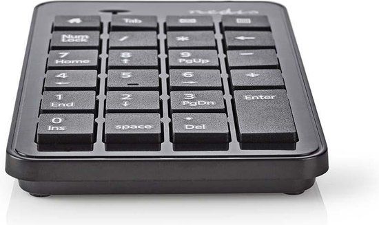 Nedis KBNM100BK - Numeriek Toetsenbord - USB - Zwart