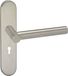 Poignée de porte Impresso - alton - pour intérieur - ovale - rosace avec trou de serrure - inox - 2 pièces