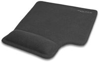 Delock Ergonomic Mouse Pad with Gel Wrist Rest left-hander black