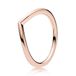 Pandora 186314 Shining Wish ring zilver rosékleurig Maat 52