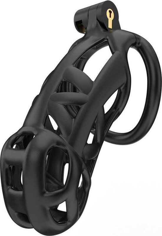 Rimba Toys P-Cage PC01 Kunststof Kuisheidskooi Peniskooi Chastity Zwart Small