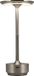 Goliving Tafellamp Oplaadbaar – Draadloos en dimbaar – Moderne touch lamp – Nachtlamp Slaapkamer – Spatwaterbestendig – 27 cm – Zilver