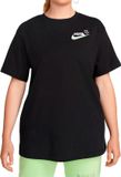 Nike Sportswear T-shirt femme noir Polyester Manche courte S