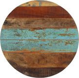 vidaXL Tafelblad Rond Massief Gerecycled Hout 60 cm