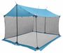 Syfax Campingzeil met gaaswanden Blauw 340 x 260 x 220 cm