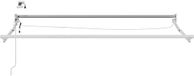vidaXL Parasol extérieur électrique extensible anthracite et blanc 3,5 x 2 m