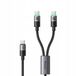 Mcdodo - USB C naar USB C Kabel 100W Snellader - 1.5 Meter - LED - Grijs