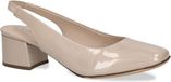 Caprice Dames Slingpumps 9-29500-42 423 G-breedte Beige Lack Leer Maat 38