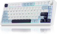 EPOMAKER x AULA F75 - Licht Blauw - Mechanisch Draadloos Toetsenbord - RGB - 75% - Qwerty - Gaming Keyboard - leobog reaper switch