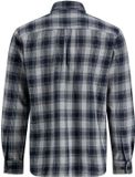 Jack & Jones Overhemd Regular Fit Geruit Katoen Lange Mouw Donkerblauw M