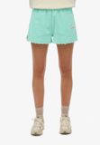 Superdry Essential garment-dye short met logo Dames Korte broeken Spearmint Light Green