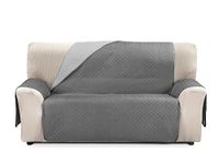 Cardenal Textil Rubi bankovertrek, tweekleurig, omkeerbaar, polyester, parel/grijs, 4-zits
