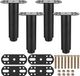 Dailygoods Pieds de meuble réglables 15-25 cm - Set de 4