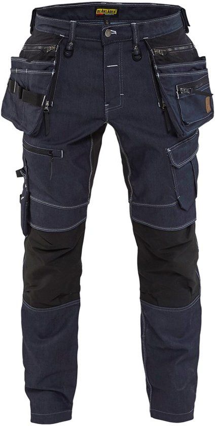 Blaklader Werkbroeken met kniestukken 19901141 Werkbroek X1900 Marineblauw/ZwartNL:56 BE:50