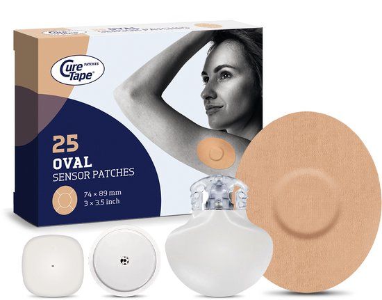 CureTape Sensor Patches - Beige - 25 Stuks