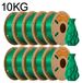 PLA-filament pour imprimantes 3D - PLA standard 1,75 mm - Bobine de 10 kg - Faible retrait - Convient aux imprimantes 3D FDM et stylos 3D - Vert foncé