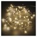 EMOS - Glazen LED-lichtsnoer van 120 cm - Edelstenen en 40 warmwitte leds op clusterdraad - 6/18 uur timer - 30 cm kabel - Werkt op batterijen (3 x AA) - Levensduur 10.000 uur